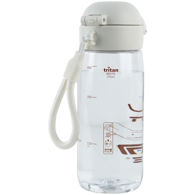 Butelka na wodę Kite K25-1236-1, 480 ml, biała