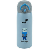 Termos z przyciskiem Kite K25-1221-3, Hot style, 430 ml, szary