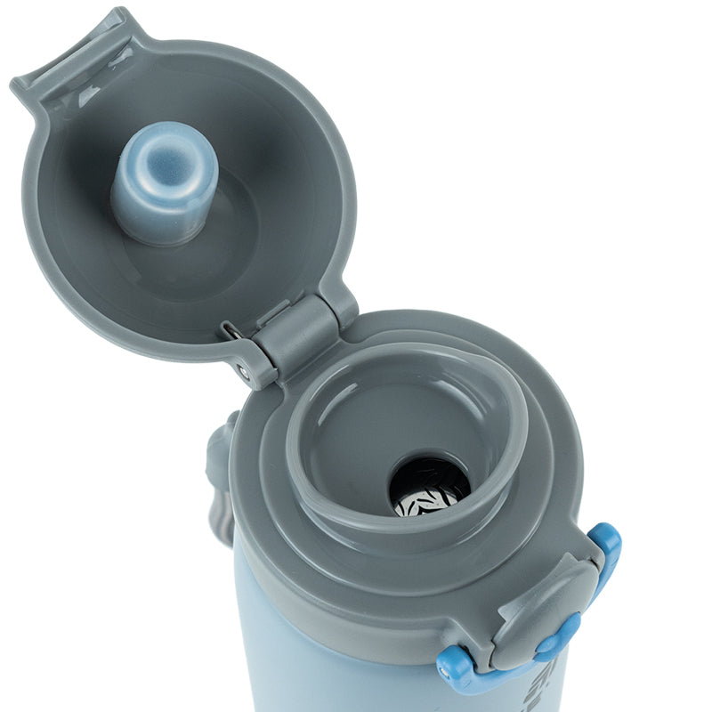 Termos z przyciskiem Kite K25-1221-3, Hot style, 430 ml, szary