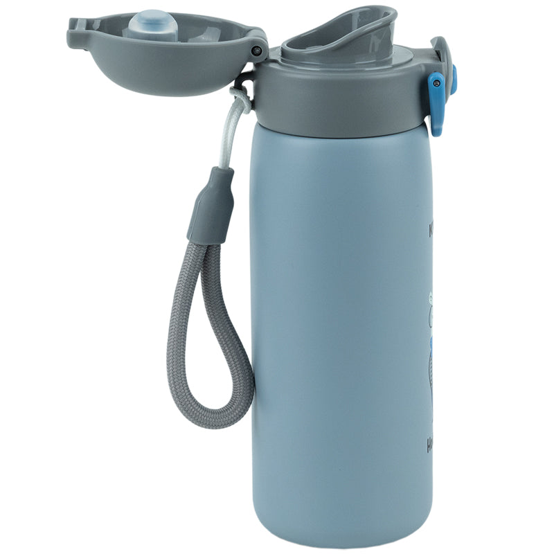 Termos z przyciskiem Kite K25-1221-3, Hot style, 430 ml, szary