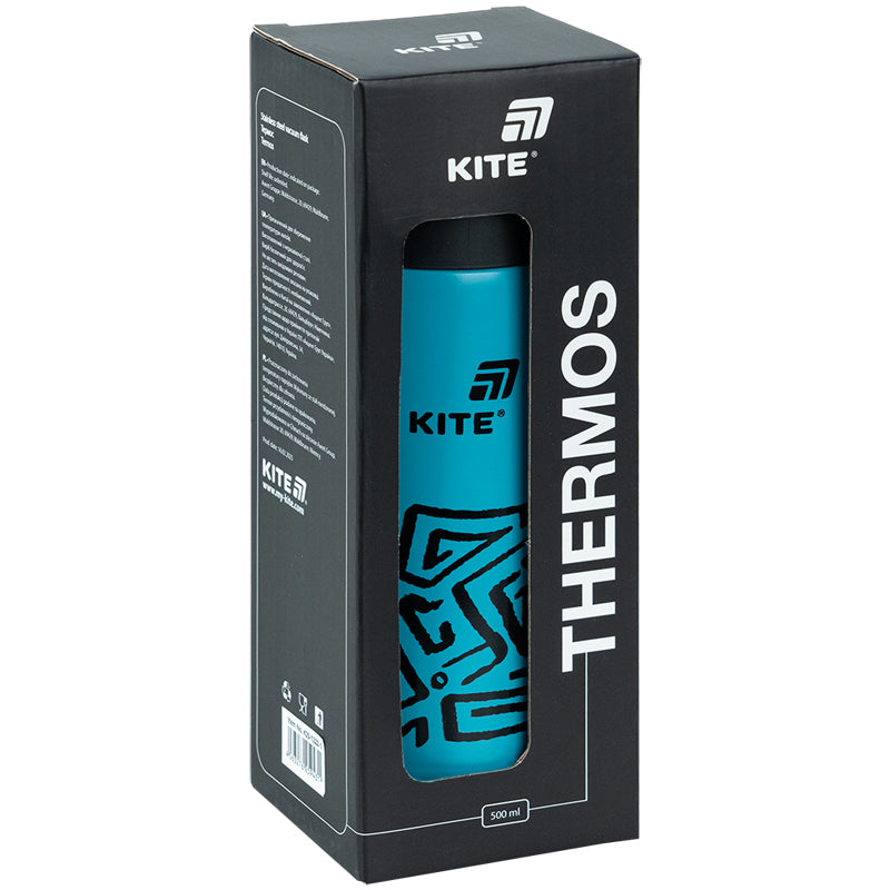 Termos Kite K25-1222-1, 500 ml, ciemny turkusowy
