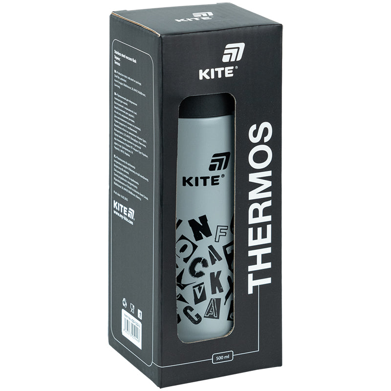 Термос Kite K25-1222-2, 500 мл, сірий