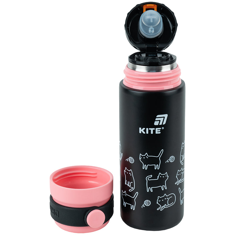 Термос Kite K25-1222-3, 500 мл, чорний