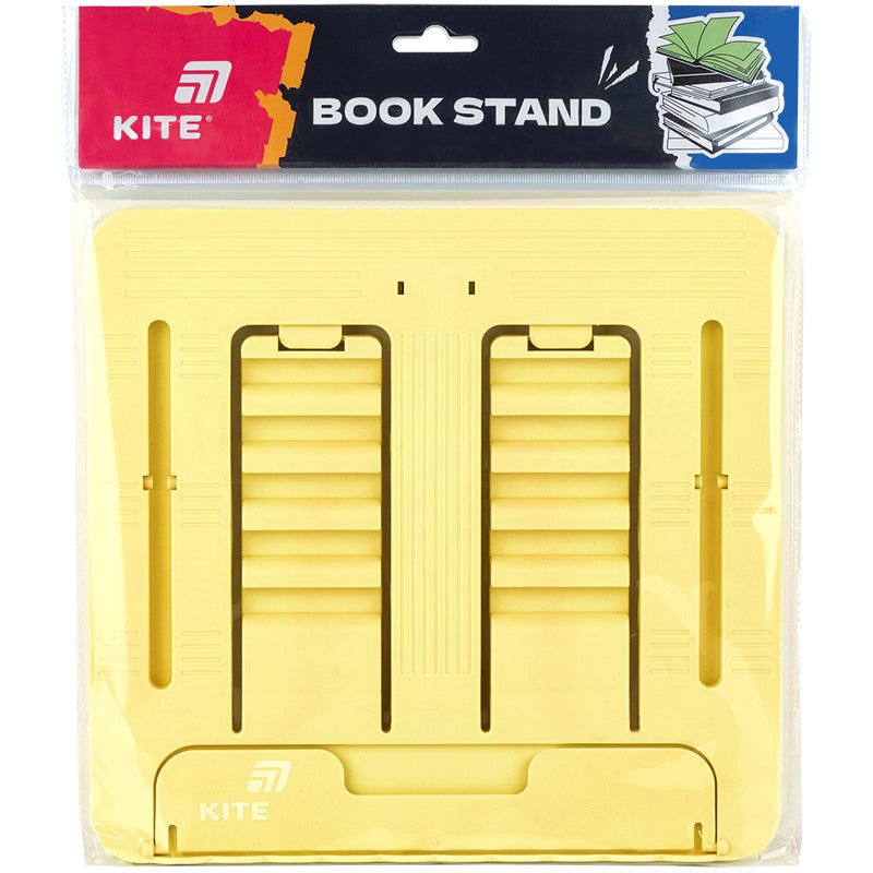 Podpórka do książek Kite K25-330-5, plastikowa,  żółty