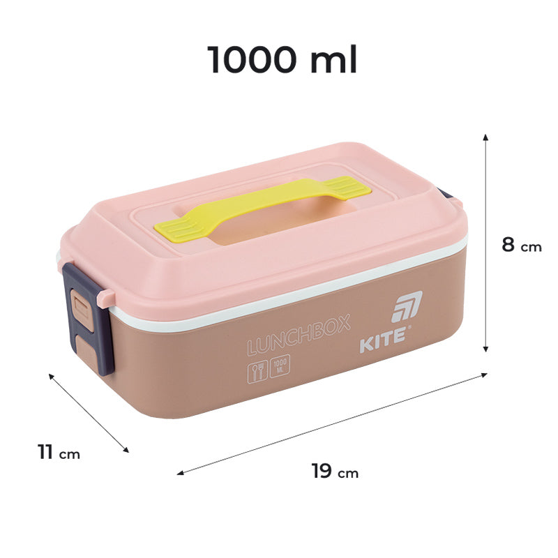 Śniadaniówka Kite K25-1183-1, 1000 ml, beż