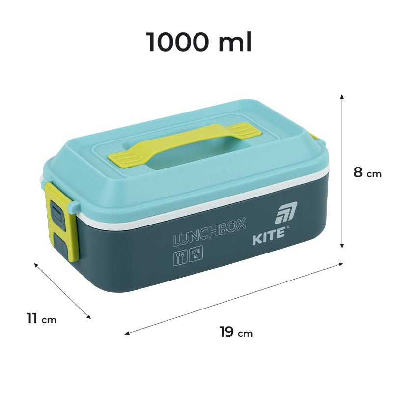 Śniadaniówka Kite K25-1183-2, 1000 ml, niebieski