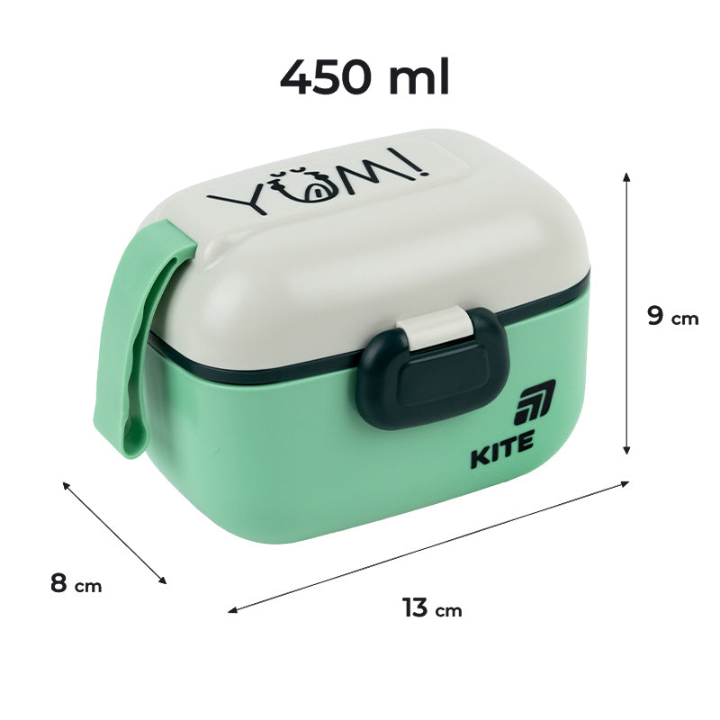 Śniadaniówka Kite K25-1185-3, 450 ml, zielony