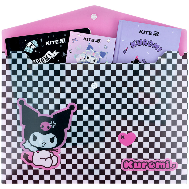 Teczka na zatrzask Kite Kuromi HK25-244-2, А4