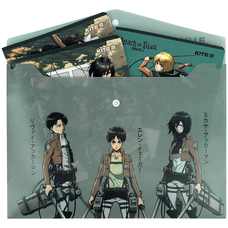 Teczka na zatrzask Kite Attack on Titan AT25-244, A4