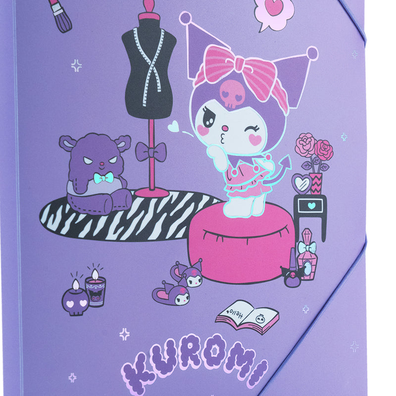 Teczka na gumki Kite Kuromi HK25-247-1, A4