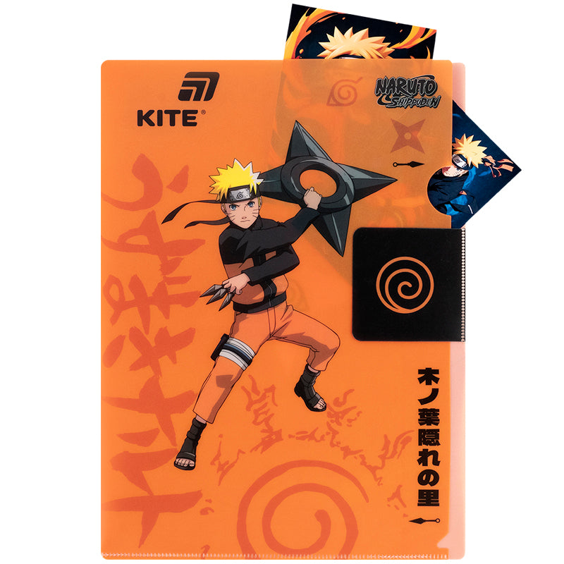 Teczka narożna z klapką Kite Naruto NR25-248, A4