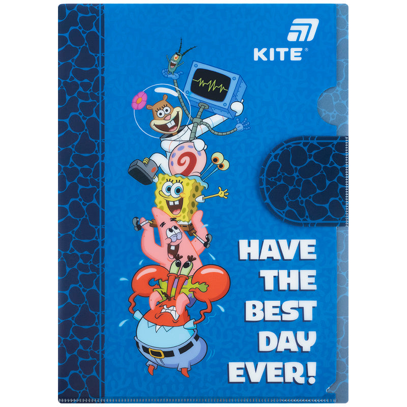 Teczka narożna z klapką Kite SpongeBob SquarePants SB25-248, A4