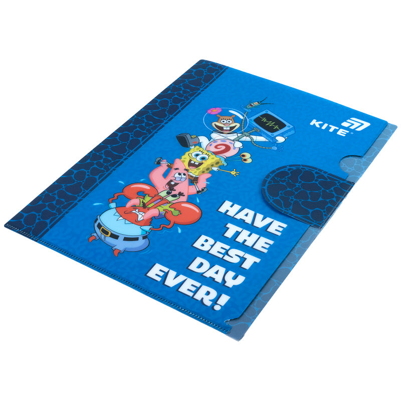 Teczka narożna z klapką Kite SpongeBob SquarePants SB25-248, A4