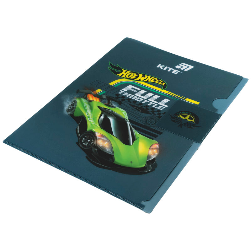 Teczka narożna z klapką Kite Hot Wheels HW25-248-1, A4