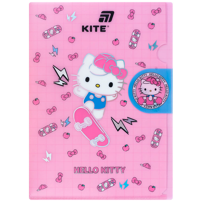 Teczka narożna z klapką Kite Hello Kitty HK25-248-4, A4