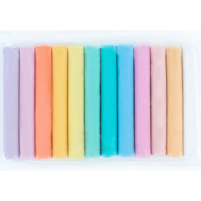 Plastelina woskowa, 12 kolorów, 200 g K-086-P, Kite Creative Pastel