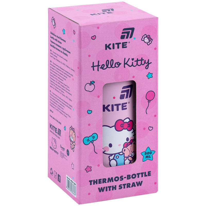 Termos ze słomką HK25-1261 400 ml, Hello Kitty