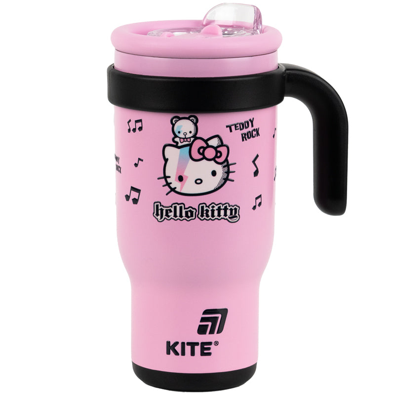 Kubek termiczny ze słomką Kite Hello Kitty HK25-1266, 530 ml