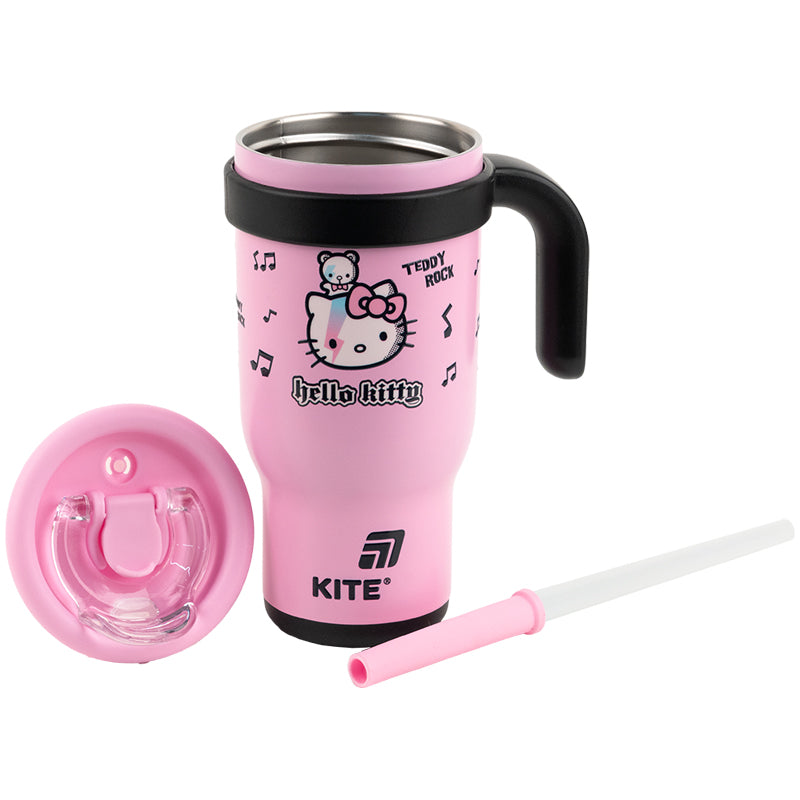 Kubek termiczny ze słomką Kite Hello Kitty HK25-1266, 530 ml