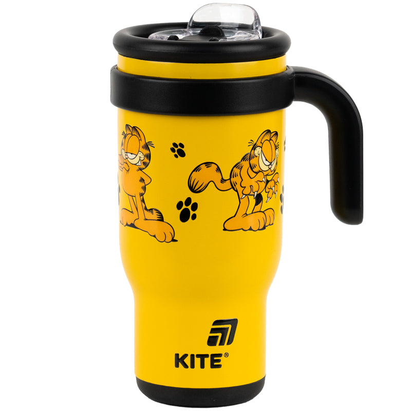 Kubek termiczny ze słomką Kite Garfield  GF25-1266, 530 ml
