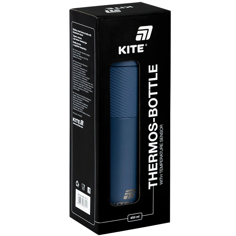 Termos z czujnikiem temperatury Kite K25-1227-2, 450 ml, niebieski