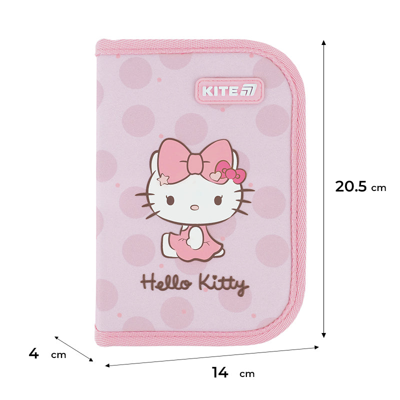 Piórnik bez wyposażenia Kite Hello Kitty HK26-621-1, jednokom., 1-klapkowy