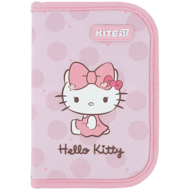 Piórnik bez wyposażenia Kite Hello Kitty HK26-621-1, jednokom., 1-klapkowy