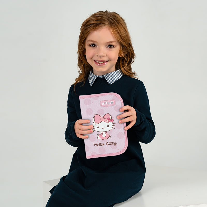 Piórnik bez wyposażenia Kite Hello Kitty HK26-621-1, jednokom., 1-klapkowy