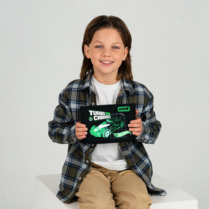 Piórnik bez wyposażenia Kite Hot Wheels HW26-621, jednokom., 1-klapkowy