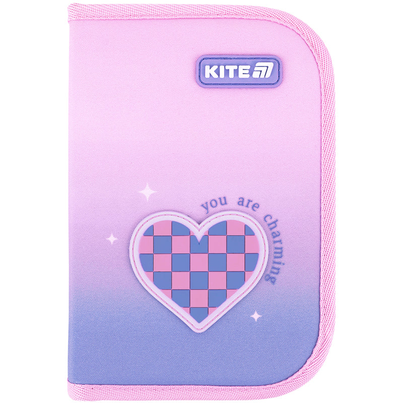 Piórnik bez wyposażenia Kite Charming K26-621-1, jednokom., 1-klapkowy