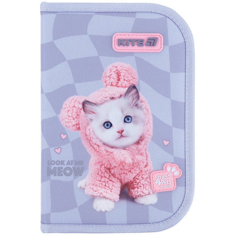 Piórnik bez wyposażenia Kite Studio Pets SP26-622, jednokom., 2-klapkowy