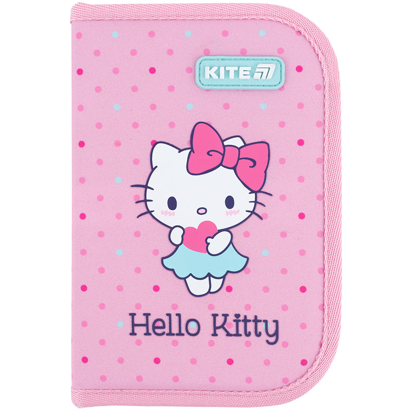 Piórnik bez wyposażenia Kite Hello Kitty HK26-622, jednokom., 2-klapkowy