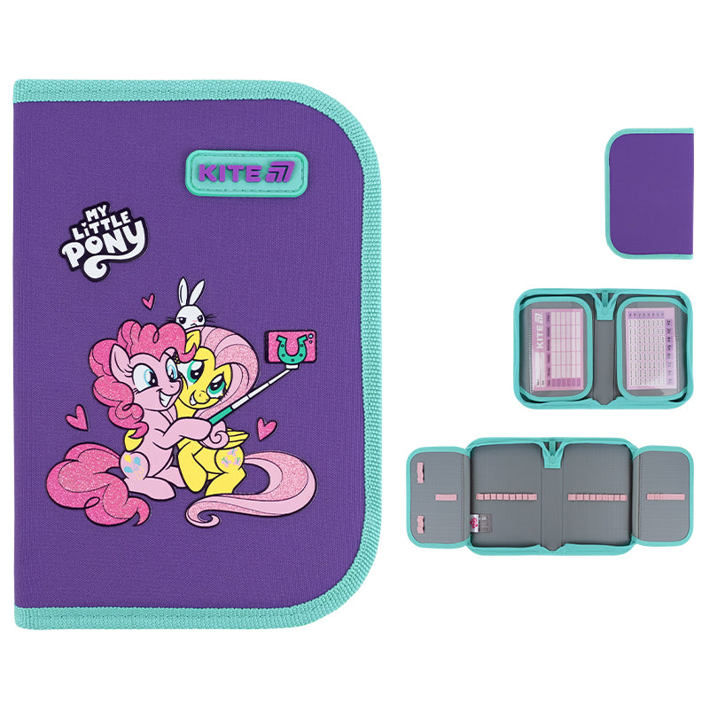 Piórnik bez wyposażenia Kite My Little Pony LP26-622, jednokom., 2-klapkowy