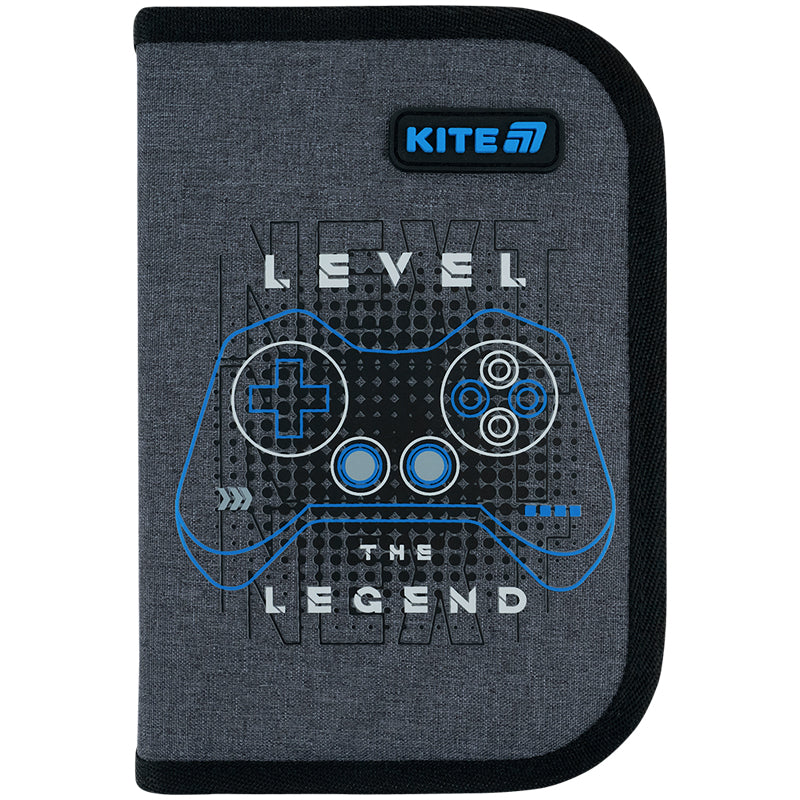 Piórnik bez wyposażenia Kite Level UP K26-622-6, jednokom., 2-klapkowy