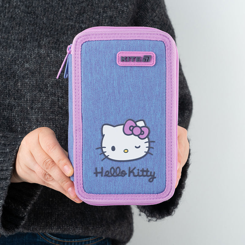 Piórnik bez wyposażenia Kite Hello Kitty HK26-623, podwójny