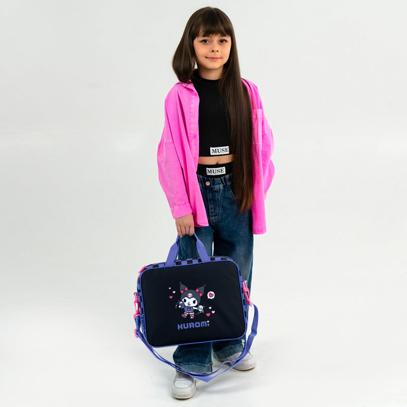 Szkolna tekstylna torba Kite  Kuromi HK26-589-1