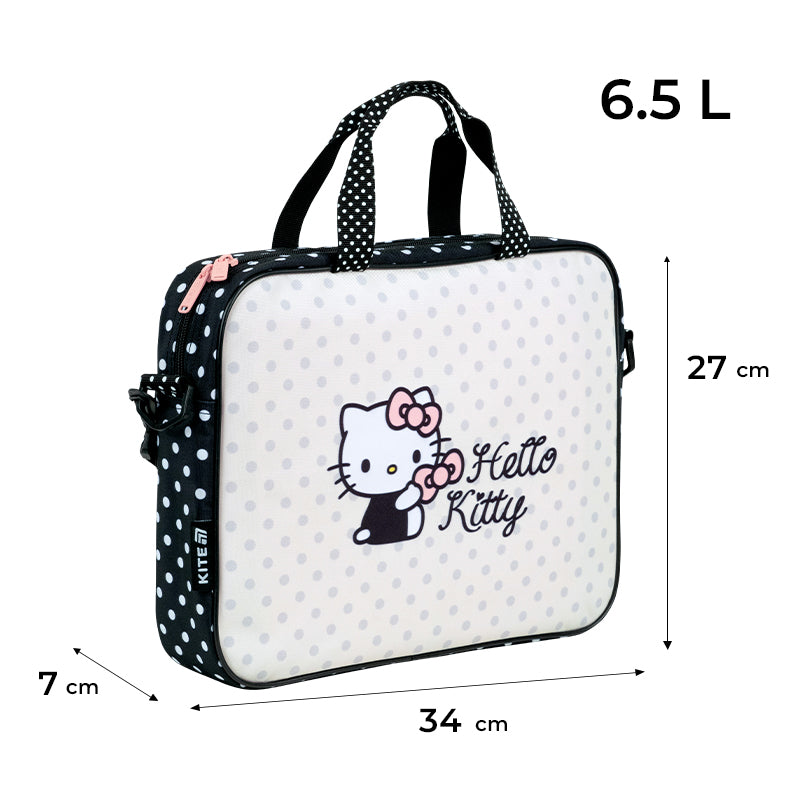 Szkolna tekstylna torba Kite  Hello Kitty HK26-589-2
