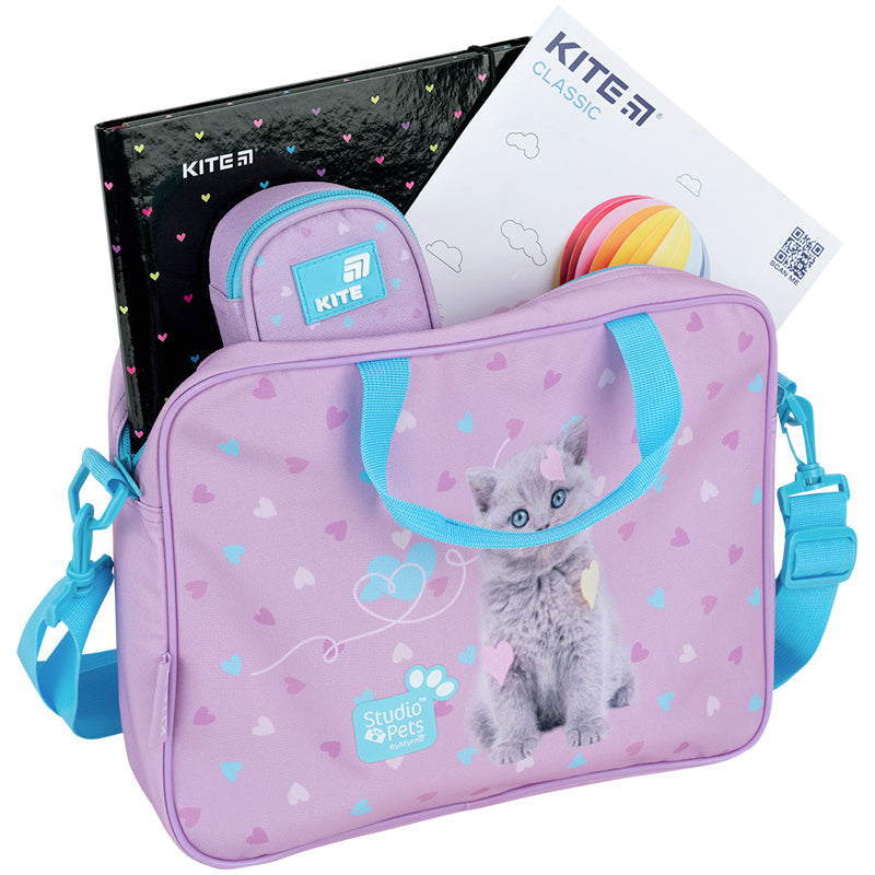 Szkolna tekstylna torba Kite  Studio Pets SP26-589