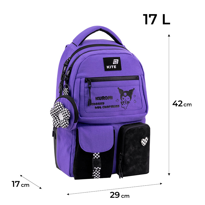 Plecak Kite Education teens Kuromi HK26-2587M-1