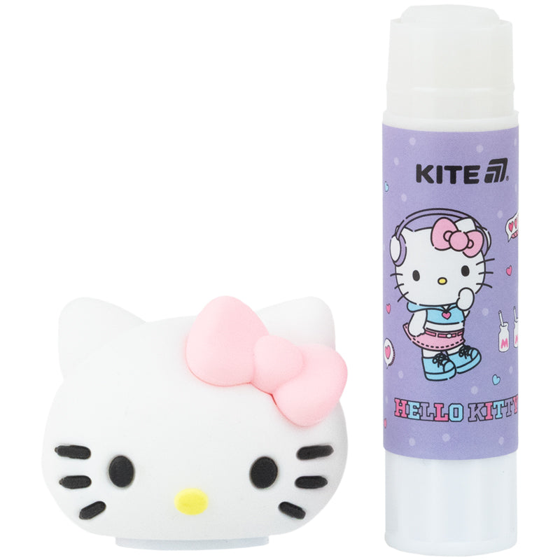 Klej w sztyfcie PVP Kite Hello Kitty HK26-131, z kapturkiem o niestandardowym kształcie, 9g