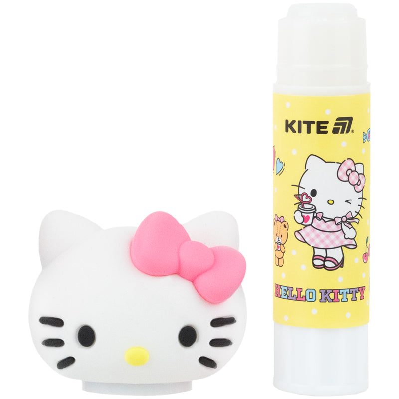 Klej w sztyfcie PVP Kite Hello Kitty HK26-131, z kapturkiem o niestandardowym kształcie, 9g