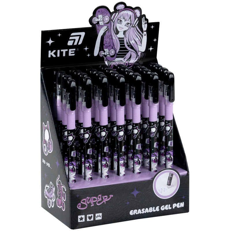 Długopis żelowy wymazywalny Kite Anime Dream K26-068-1, niebieski