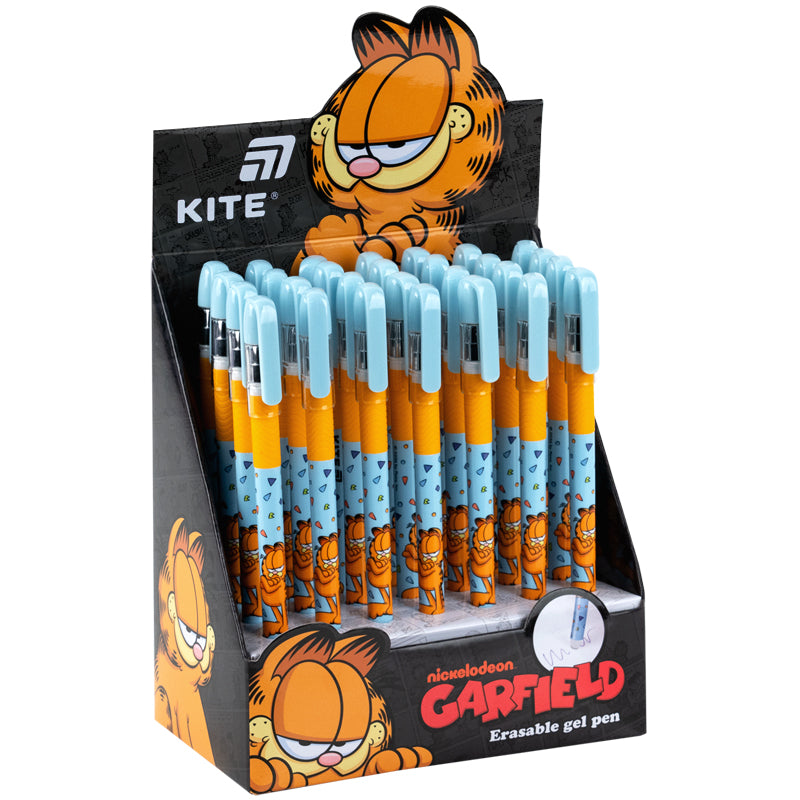 Długopis żelowy wymazywalny Kite Garfield GF26-068, niebieski
