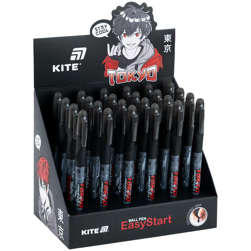 Ручка кулькова Kite EasyStart Tokyo K26-099-2, синя