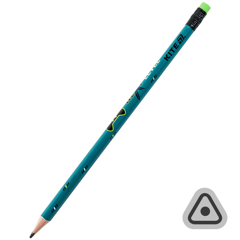 Ołówek grafitowy z gumką, trójkątny Kite Next Level K26-046-2