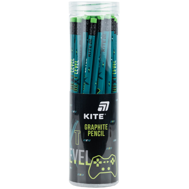 Ołówek grafitowy z gumką, trójkątny Kite Next Level K26-046-2
