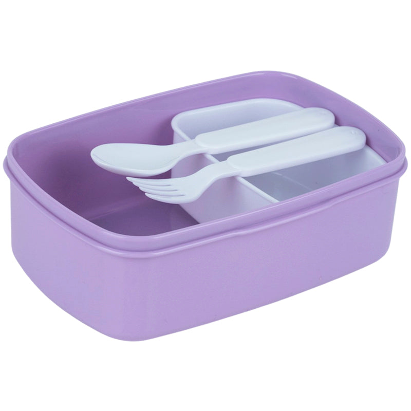 Śniadaniówka z widelcem i łyżką, Kite Kuromi,  HK26-163-2, 750 ml