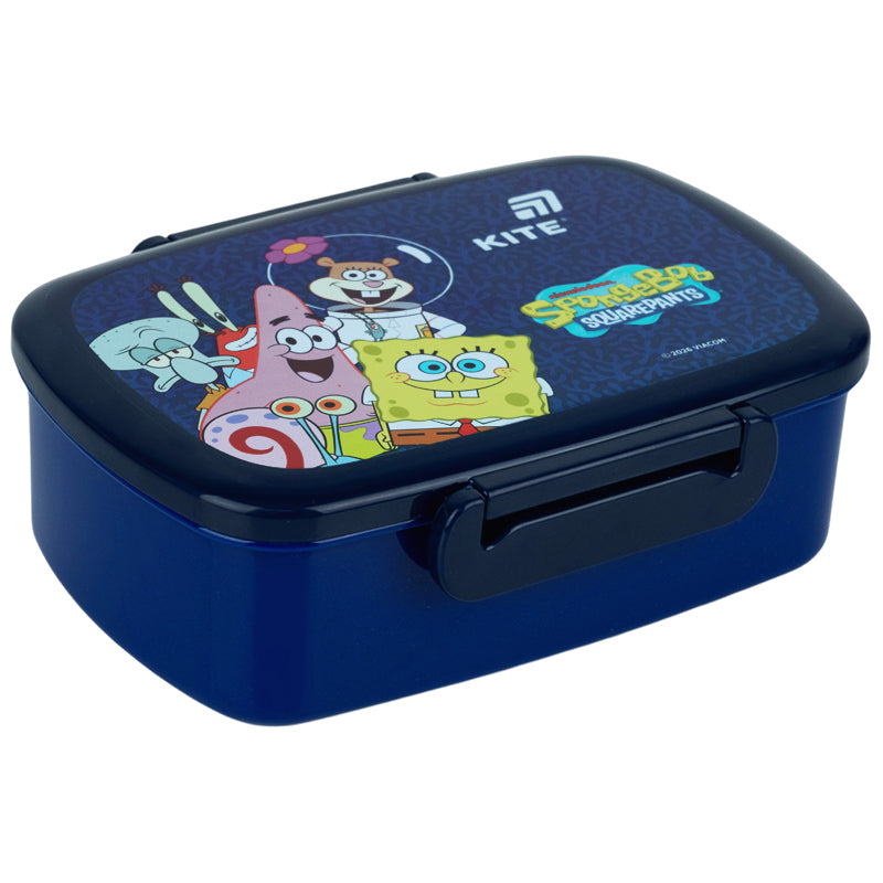 Śniadaniówka z widelcem i łyżką, Kite Sponge Bob, SB26-163, 750 ml