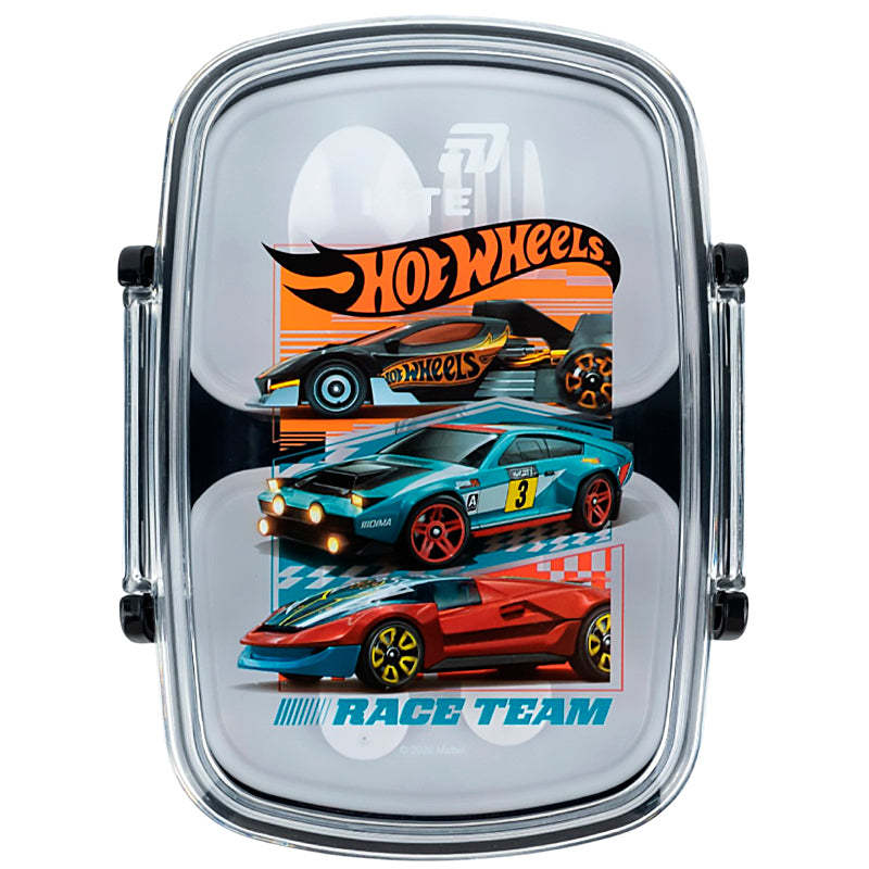 Śniadaniówka z wyposażeniem,Kite Hot Wheels,  HW26-181, 750 ml
