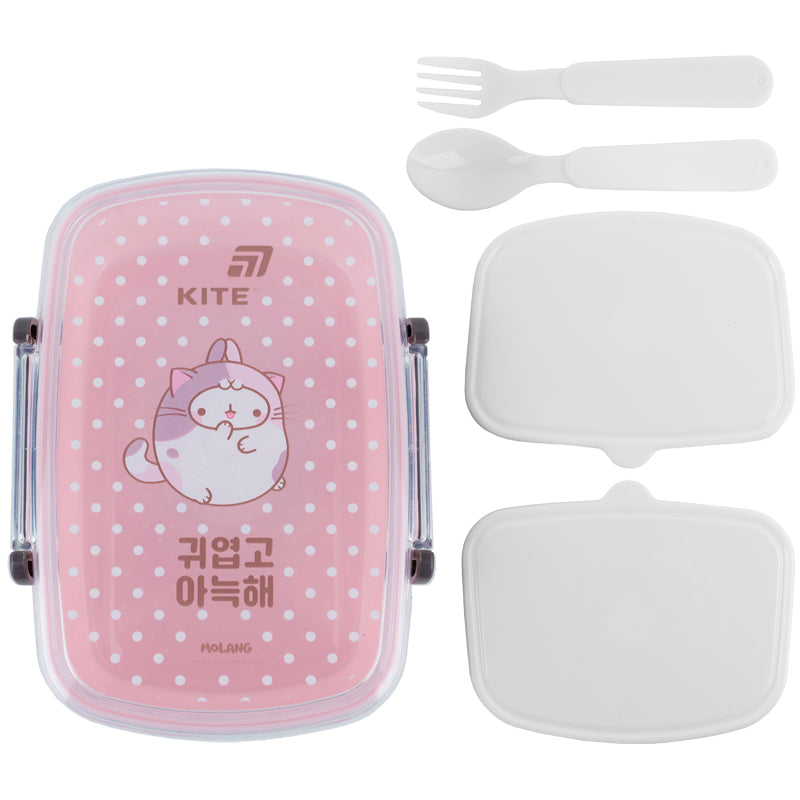 Śniadaniówka z wyposażeniem, Kite  Molang,  ML26-181, 750 ml
